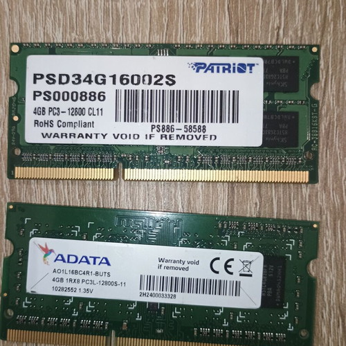DDR3 4GB laptop RAM pack 2 pcs Samsung like new
