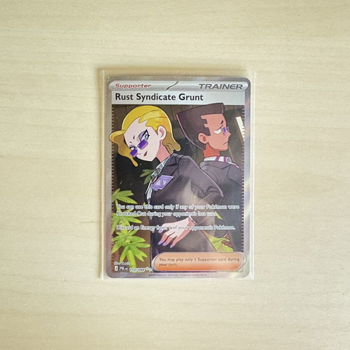 Rust Syndicate Grunt Pokemon card pitch black new