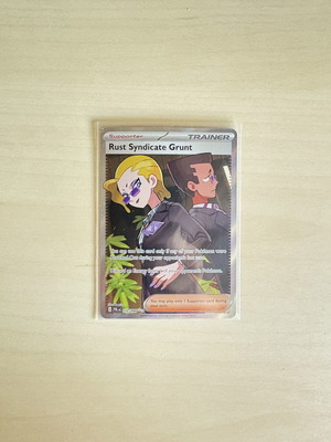 Rust Syndicate Grunt Pokemon card pitch black new