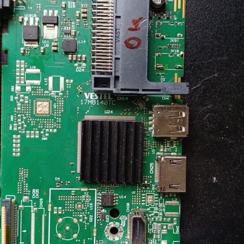 Vestel power supply and motherboard used, 17IPS63, 17MB140TC for TV
