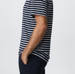 Μπλουζάκι T-Shirt βαμβακερό ριγέ μπλε μέγεθος XL καινούργιο
