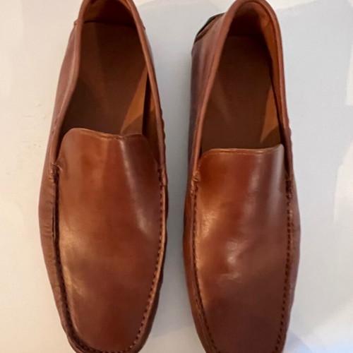 Avvento Men's leather casual shoes new, tan size 42