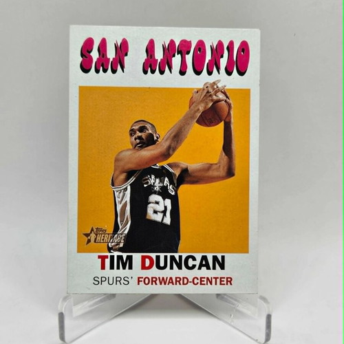 Topps Heritage Tim Duncan collectible card like new