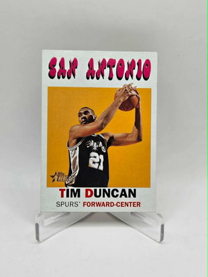 Topps Heritage Tim Duncan колекционерска карта като нова