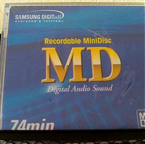 Samsung minidisc 74 digital audio sound ( 1 τεμάχιο σφραγισμένο )
