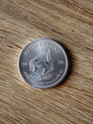 Krugerrand 1oz Silver Coin 2026 New
