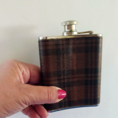Stainless Steel Flask brown, like new