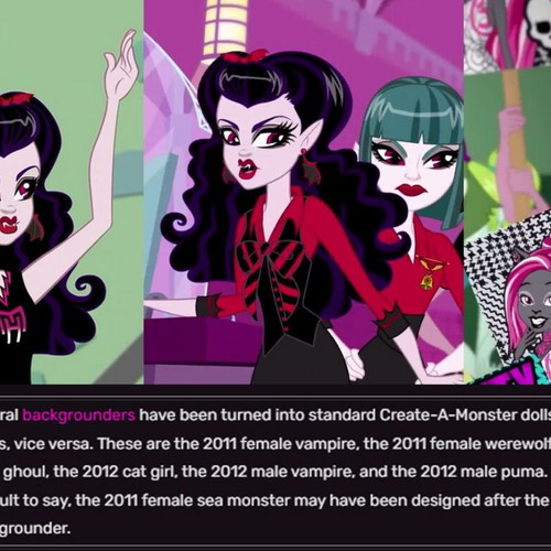 Monster High 2012 Create-A-Monster starter pack vampire & sea monster like new