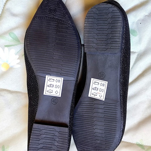 Seastar ballerinas size 40 new, black with gold details