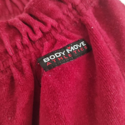 Velour children's sweatpants Bodymove L like new, red