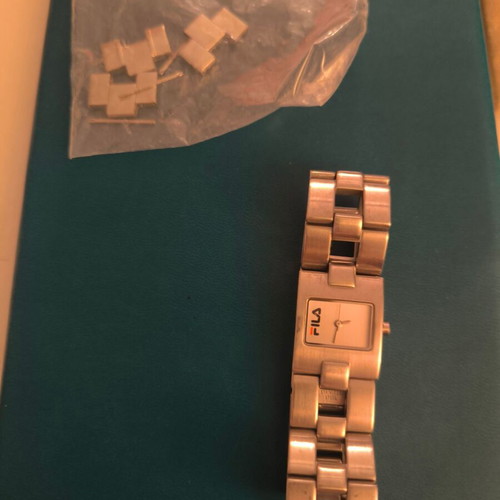 Fila women's stainless steel watch like new, silver