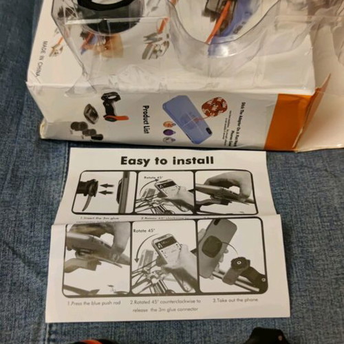Bicycle saddle and phone holder new