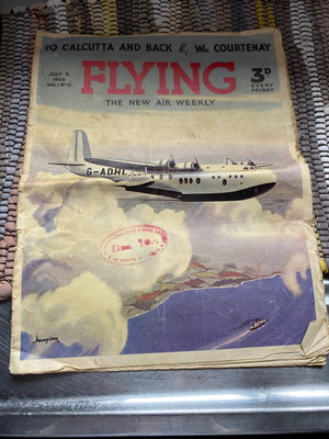 Flying magazine used, July 9 1938, aviation history