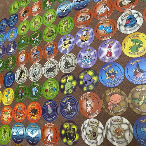 Pokemon Hoenn Tazos complete set used with rare Deoxys and Castform forms