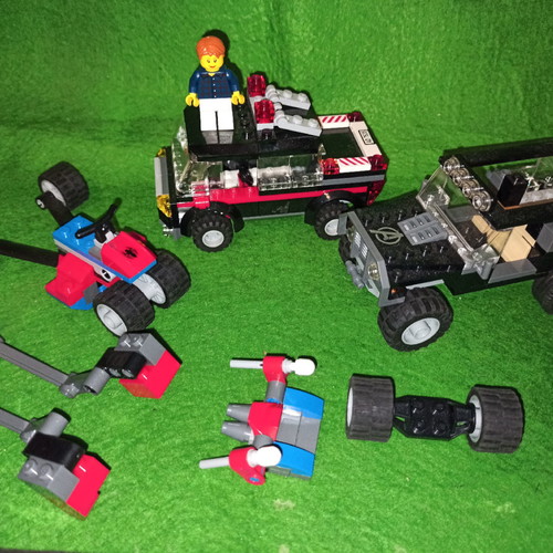 Lego authentic vehicles used from three different sets