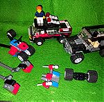  LEGO Αυθεντικά Οχήματα parts Marvel jeep Spiderman bike Από τρία διαφορετικά σετ (έχουν ελλείψεις) Original Spare parts Vehicles