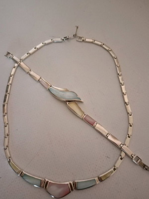Women's jewelry set silver 925 used vintage