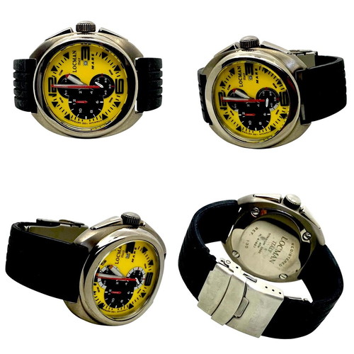 Locman titanium chronograph σαν καινούργιο, ανδρικό 45mm με ζαφείρι