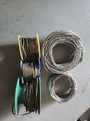 Soldering wires set like new, various sizes, over 500g