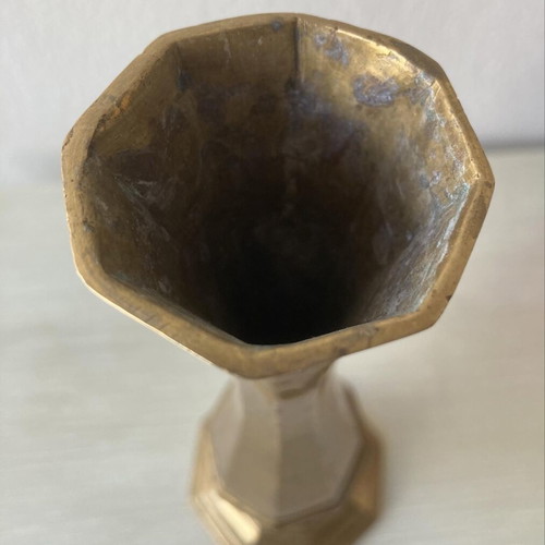 Brass vase used, old