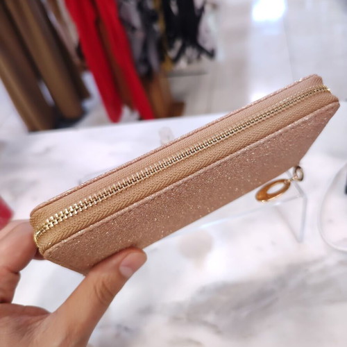 Bronze Glitter Starlight women's wallet new, brown gold
