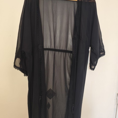 Black beach kimono XXXL used, very good condition