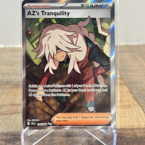 Pokemon AZ's Tranquility Full Art Ultra Rare Chaos Rising card new