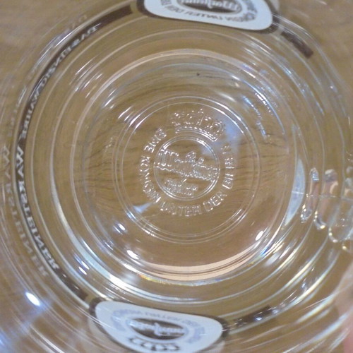 Warsteiner beer two promotional glass mugs 300ml like new