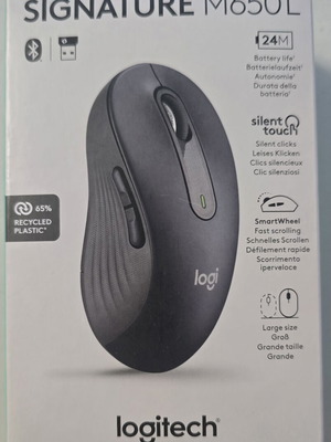 Logitech Signature M650L wireless mouse, black