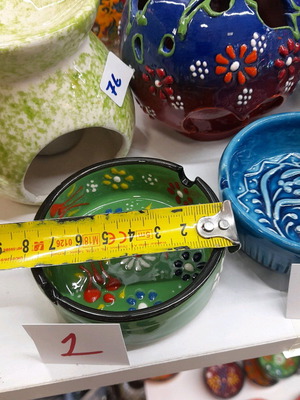 Small ceramic ashtray handmade new