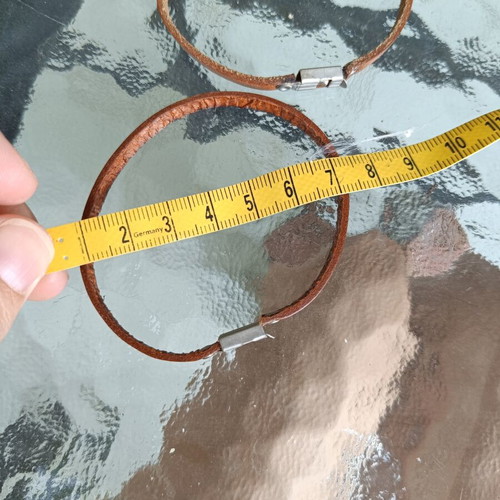 Leather bracelets like new, genuine from Florence, brown