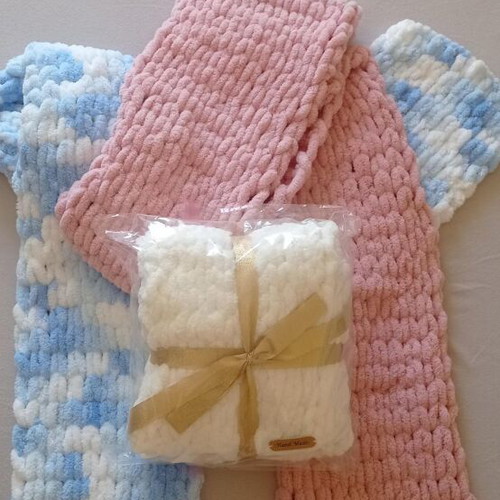 Alize Puffy Handmade Scarf hypoallergenic, made to order