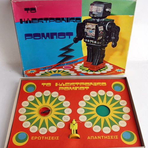 Electronic Robot Vintage 70's Board Game New