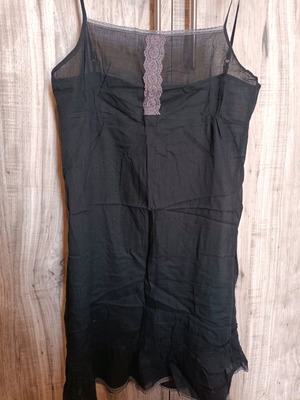 Νυχτικό διάφανο μαύρο μέγεθος M, καινούργιο