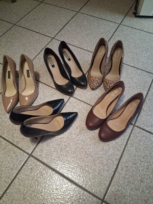 Pumps size 41 like new, pack of 5 pairs