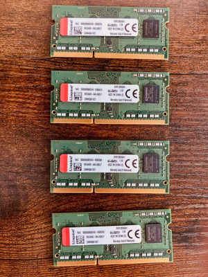 Kingston DDR3 16GB SODIMM 4x4GB KVR13S9S8/4 used
