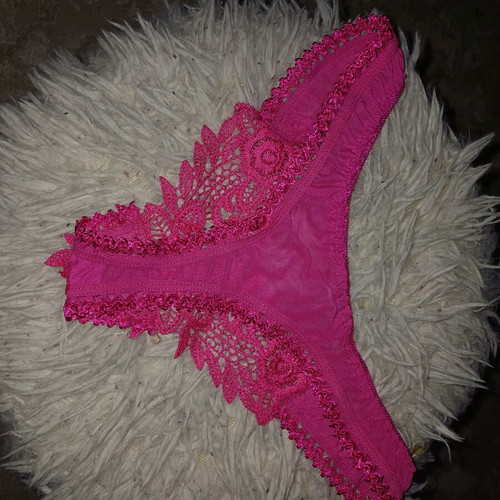 Woman underwear pink Brazilian cut new