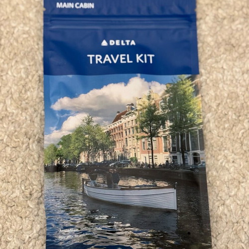 New Delta Travel Kit with Earplugs and Sleep Mask