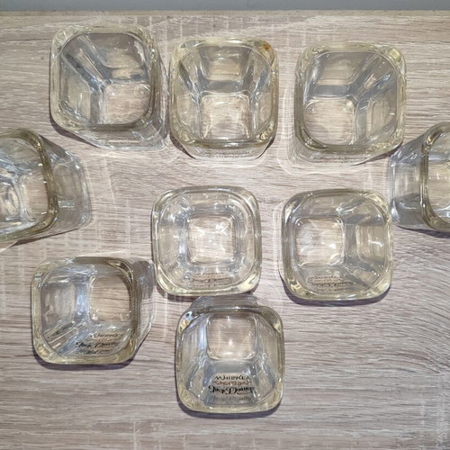 Jack Daniel's vintage shot glass set of 9, like new