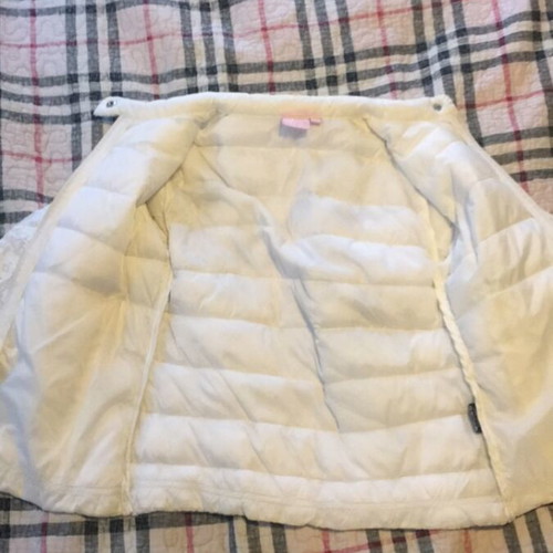 Girls' embroidered jacket Evita like new, white, size 116 cm