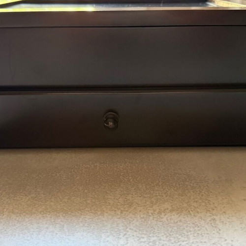 Poker set in wooden box like new