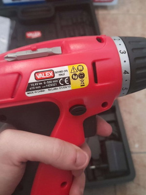 Δραπανοκατσαβίδο μπαταρίας Valex 14.4V καινούργιο σετ με 2 μπαταρίες και βαλιτσάκι