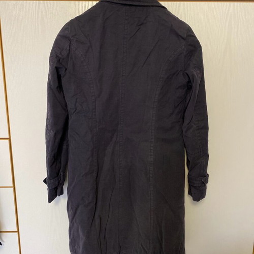Benetton coat used, casual, 100% cotton, dark blue