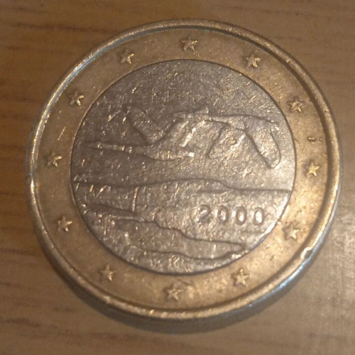 1 euro Finland 2000 like new