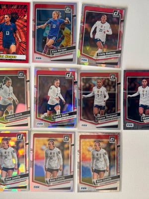 2023-24 Donruss FIFA Soccer USA Women Parallel Lot 10 Cards New