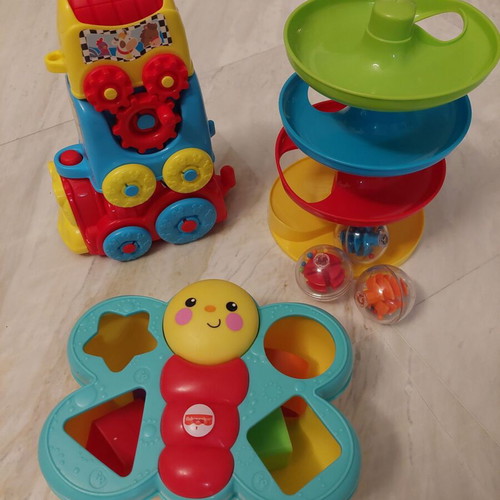 Baby toys like new Fisher Price, Playgo, Clementoni