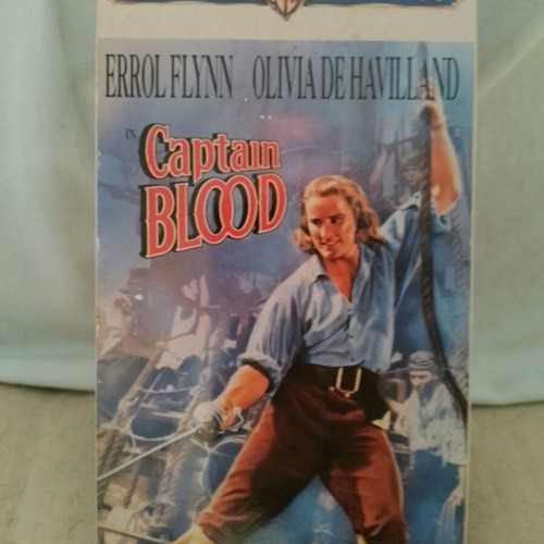Captain Blood videocassette like new, classic adventure