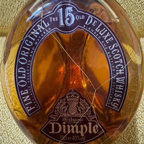 Dimple 15 Year Old Fine Old De Luxe Scotch Whisky 75cl sealed, new