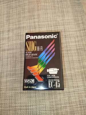 Panasonic EC-45 VHS-C Camcorder Tape SHG Hi-Fi, brand new