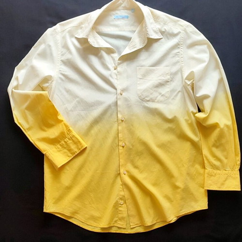 Glou ombre shirt like new, yellow, size XL